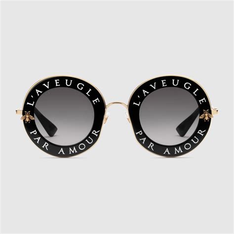 gucci sunglasses round frame|Gucci oversized round sunglasses.